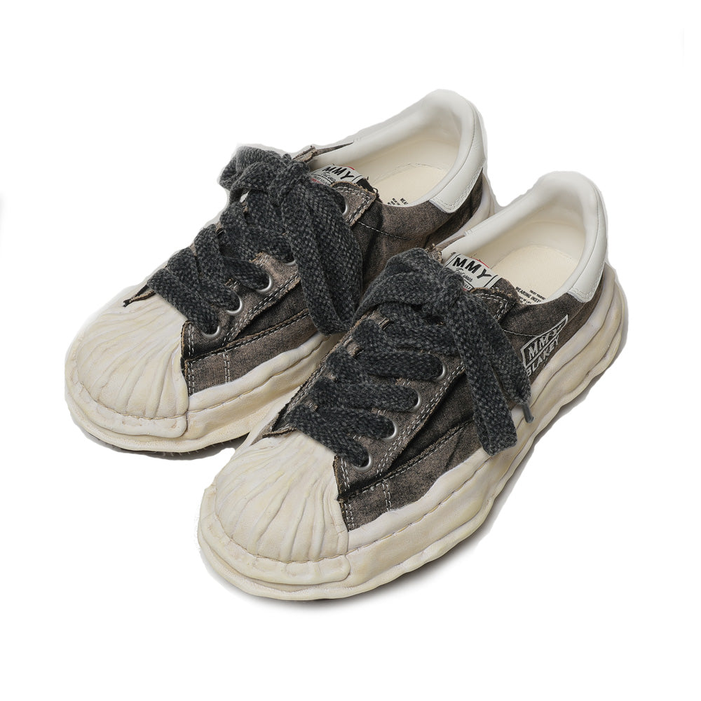 (BLAKEY) OG Sole Bleached Canvas Low-top Sneaker BLACK