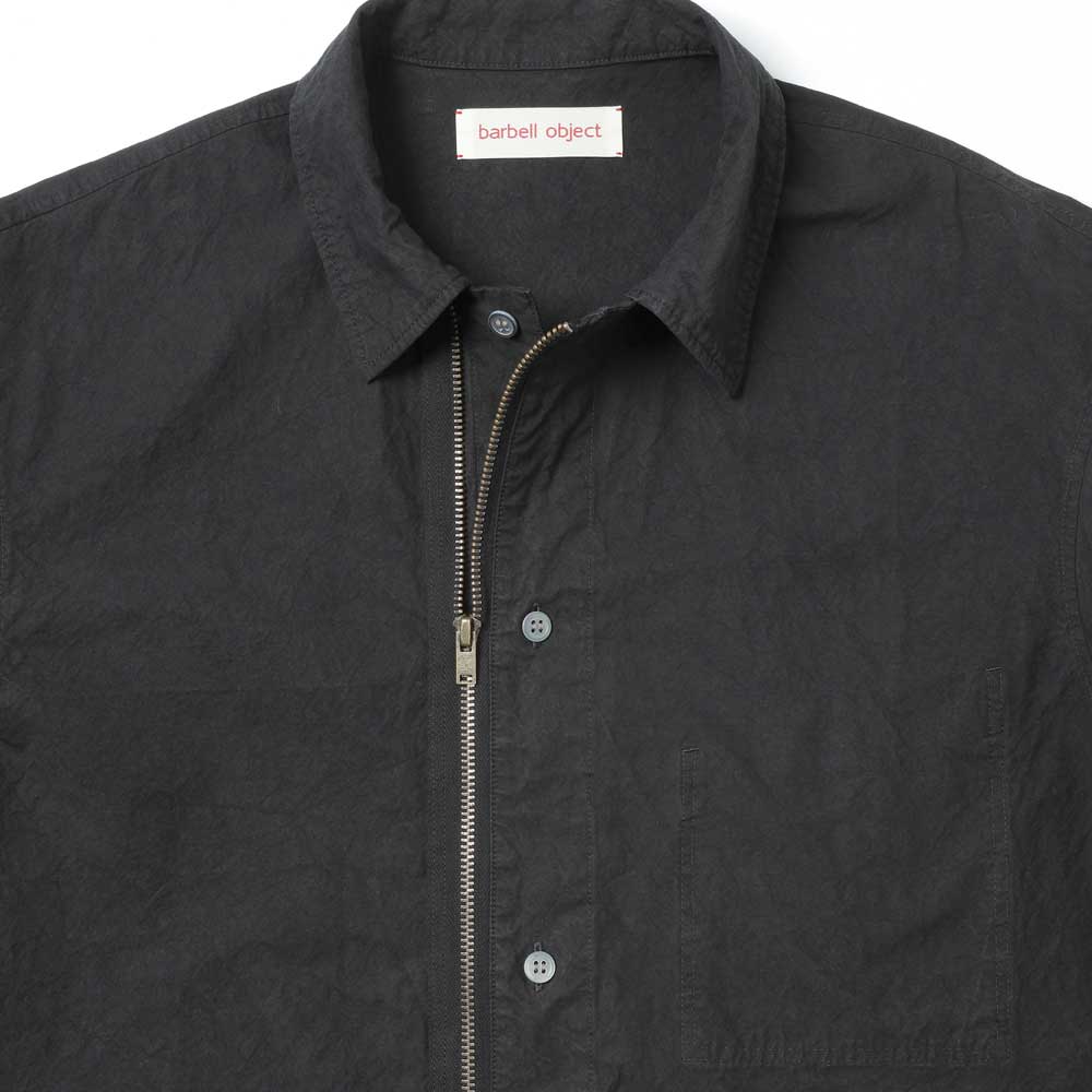 barbell object zipper sb (bo-06s01) | barbell object / Shirt (MEN