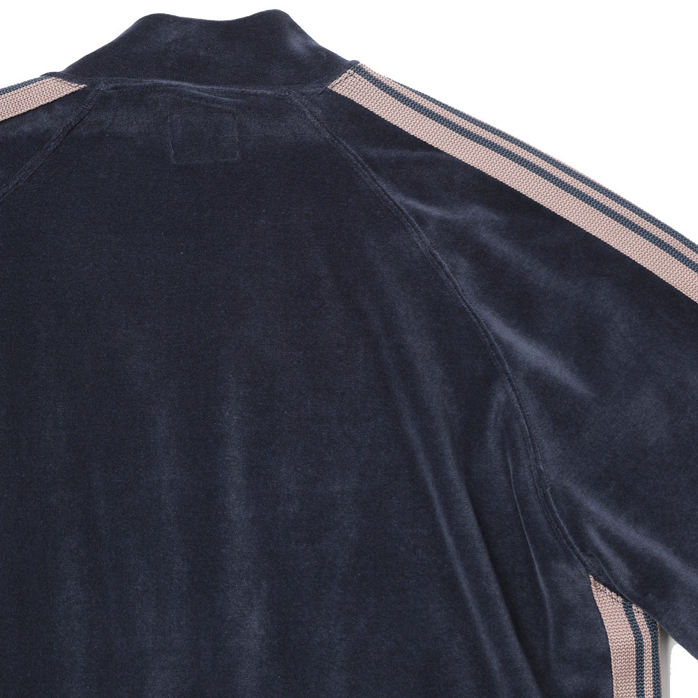 Rib Collar Track Jacket - C/PE Velour