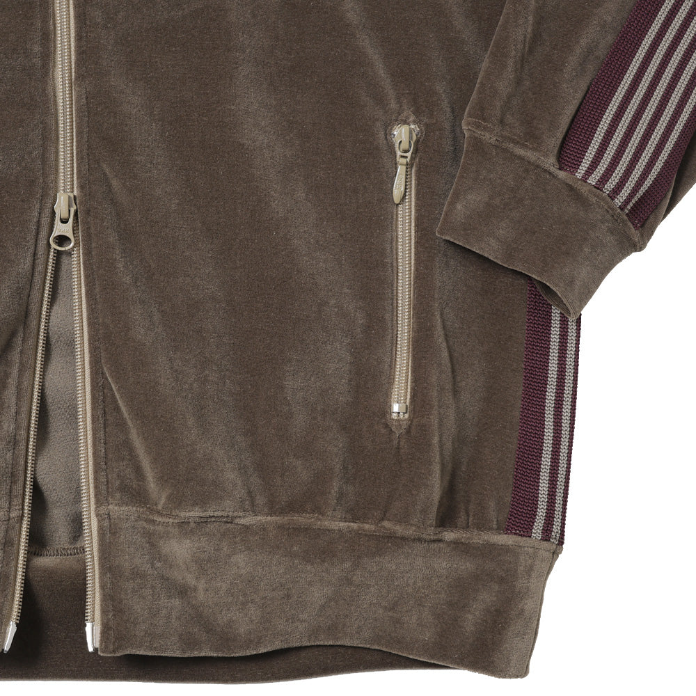Rib Collar Track Jacket - C/PE Velour