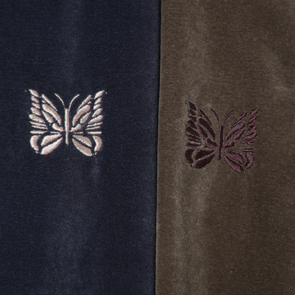 Rib Collar Track Jacket - C/PE Velour