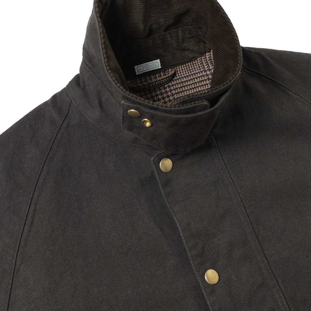 A.PRESSE (ア プレッセ) Vintage Silk Hemp Riding Oiled Jacket 26AAP