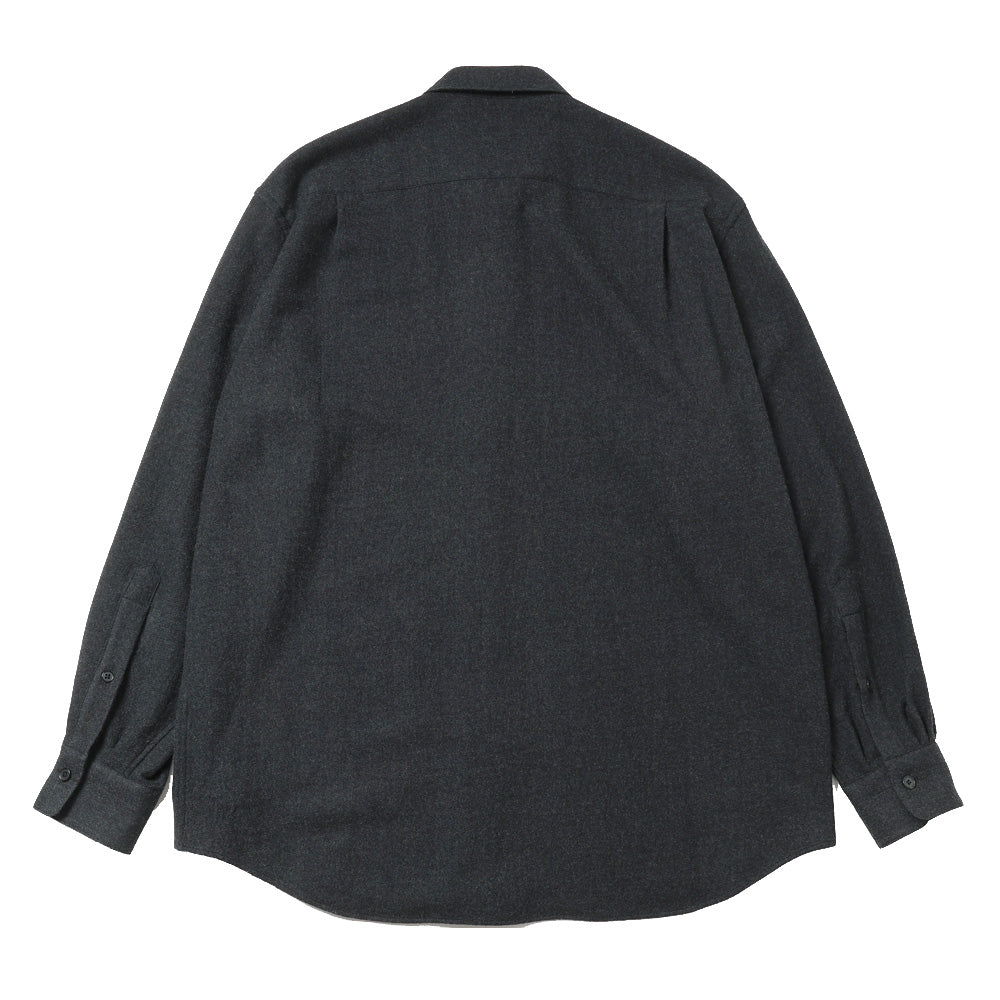 Wool Regular Collar Shirt