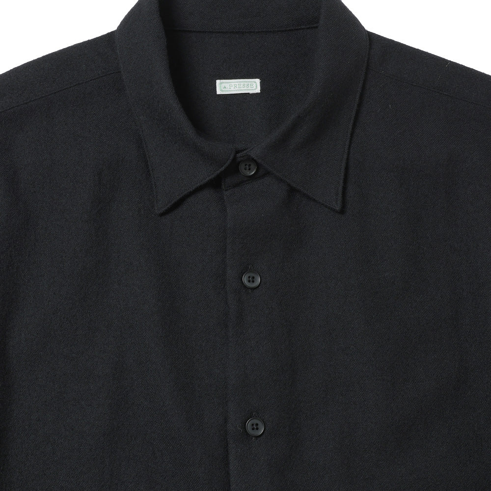 Wool Regular Collar Shirt