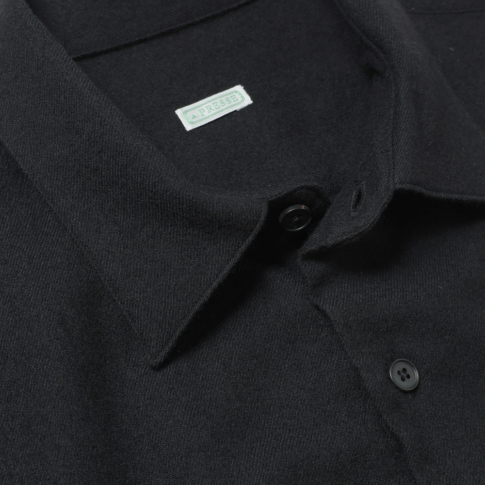 Wool Regular Collar Shirt