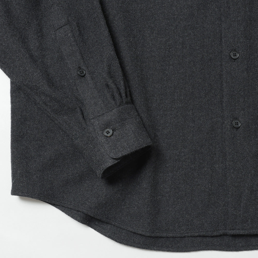 Wool Regular Collar Shirt