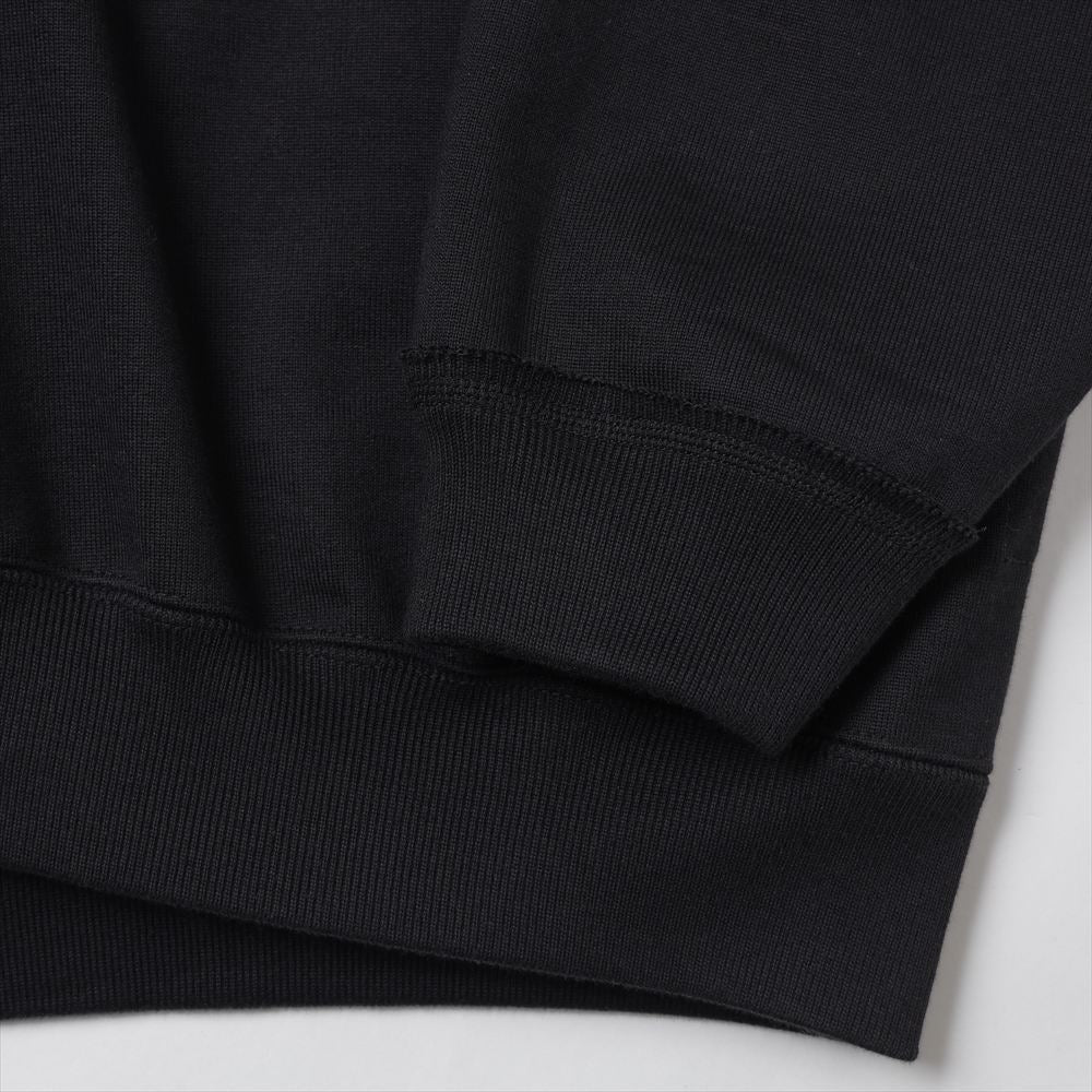 HALF ZIP POLO HUGE SWEAT ORGANIC COTTON HEAVY FLEECE