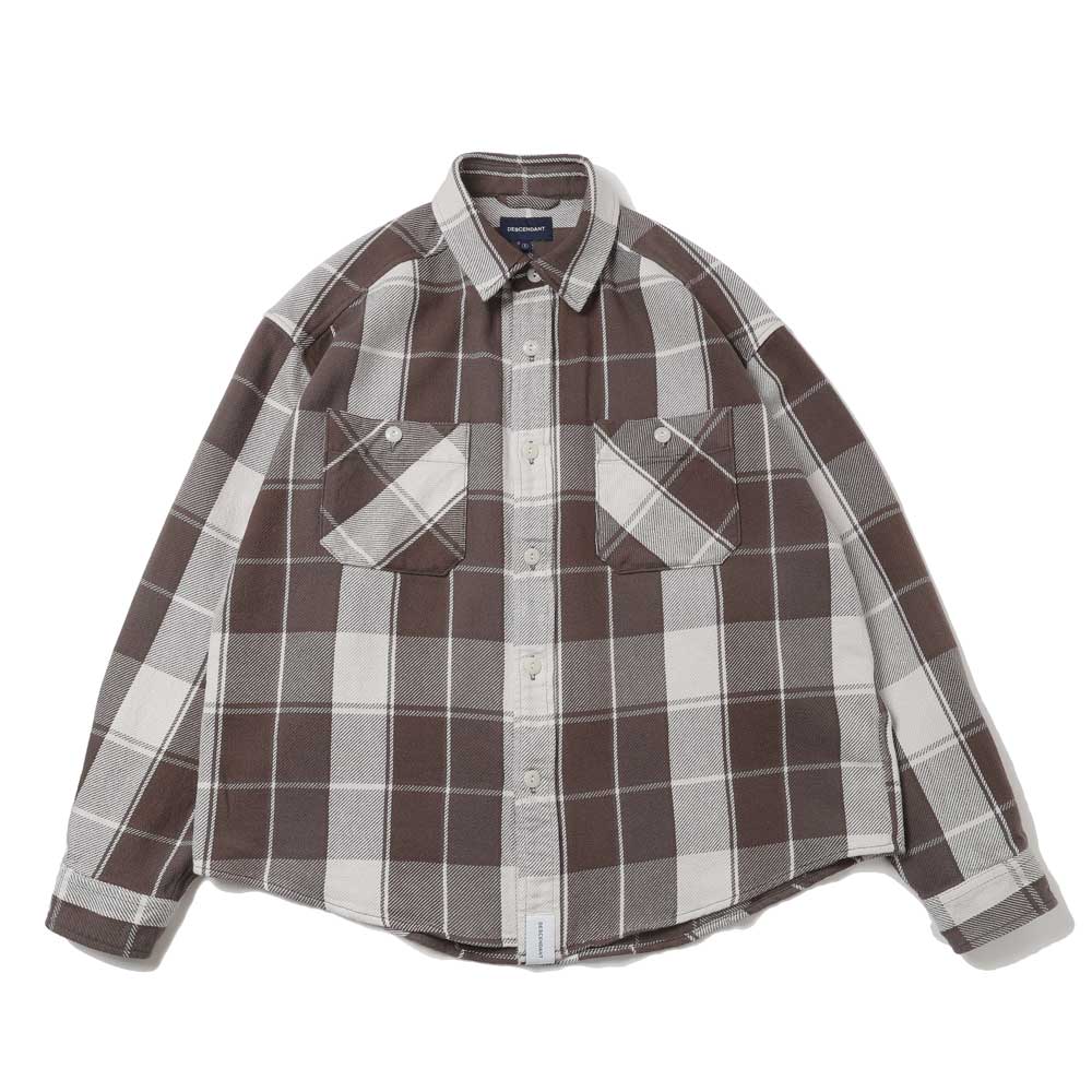 DESCENDANT (ディセンダント) VANNING PLAID LS SHIRT 261TQDS-SHM03 DESCENDANT (ディセンダント) VANNING PLAID LS SHIRT 261TQDS-SHM03