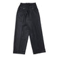 DOUBLE PLEATED WIDE TROUSERS ORGANIC WOOL FLANNEL
