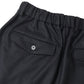 DOUBLE PLEATED WIDE TROUSERS ORGANIC WOOL FLANNEL