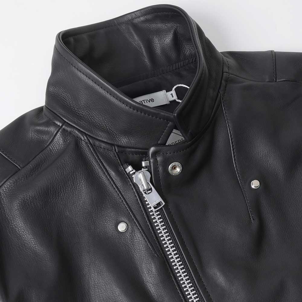 RIDER BLOUSON COW LEATHER WITH WINDSTOPPER
