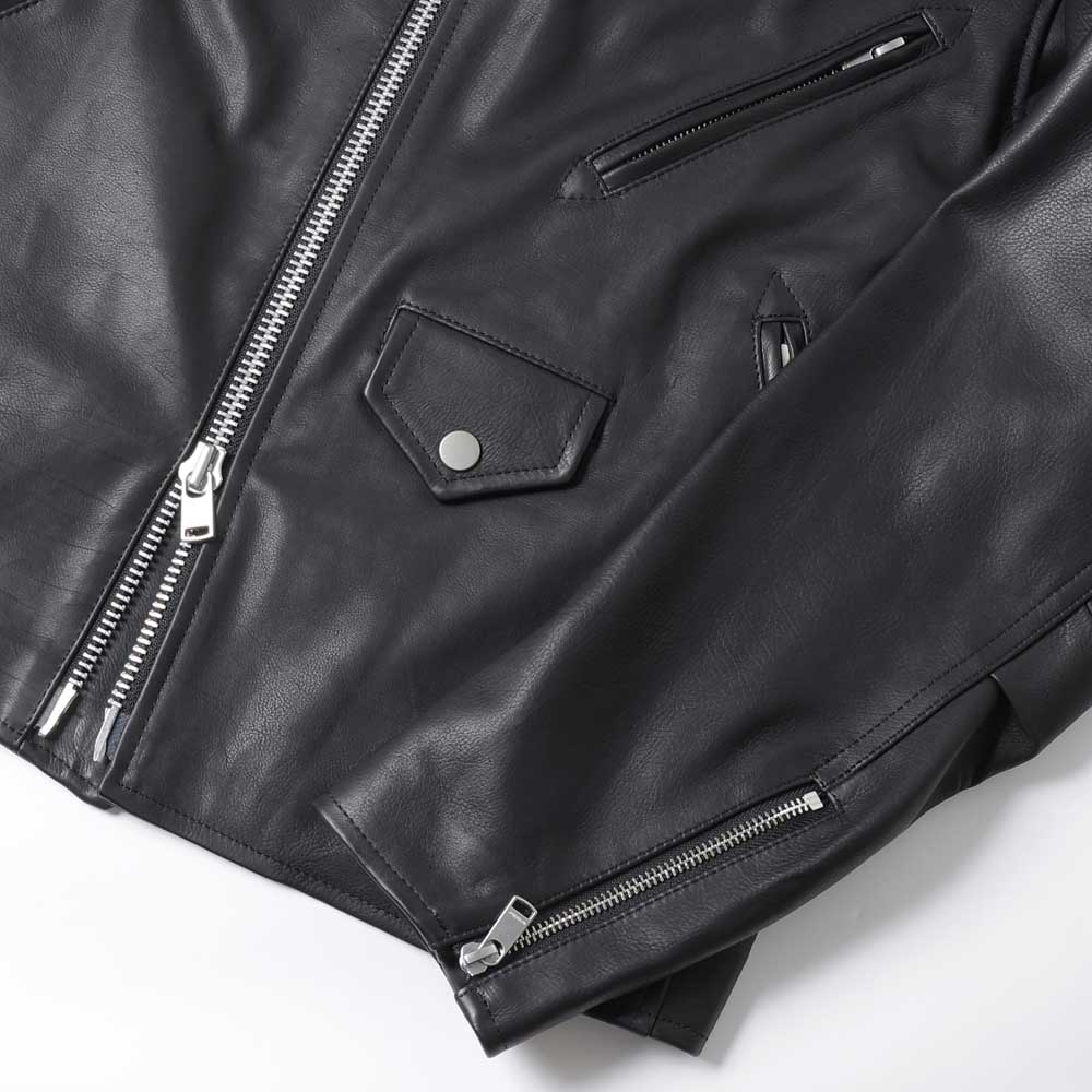 RIDER BLOUSON COW LEATHER WITH WINDSTOPPER