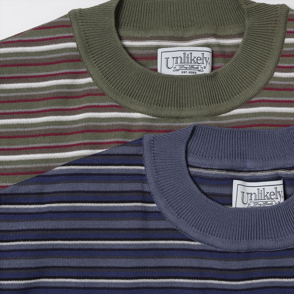 Unlikely (アンライクリー) Unlikely Border Knit Tee U26S-05-0001