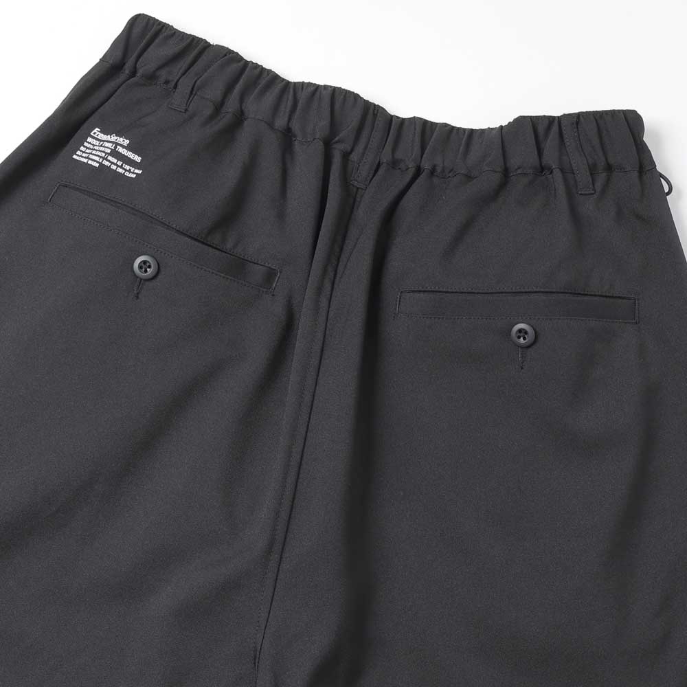 WOOLY TWILL TROUSERS