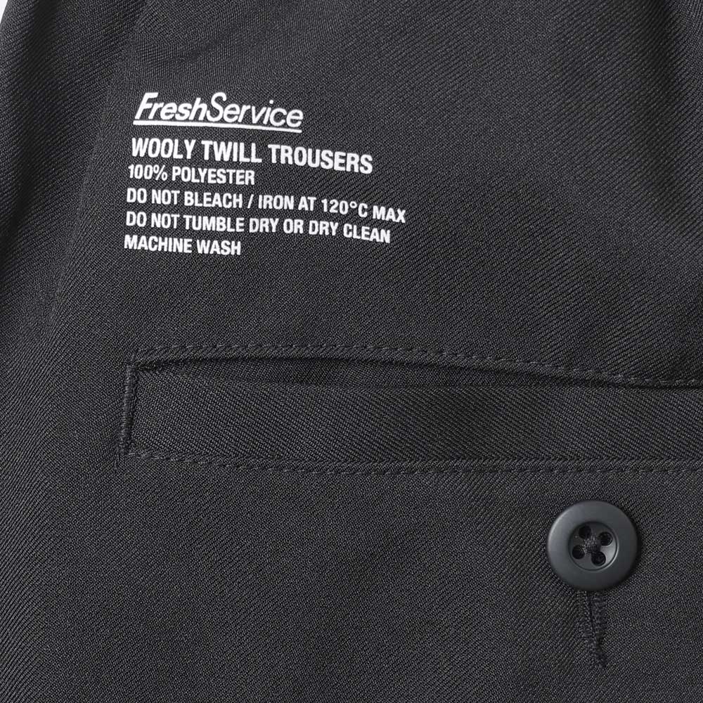 WOOLY TWILL TROUSERS