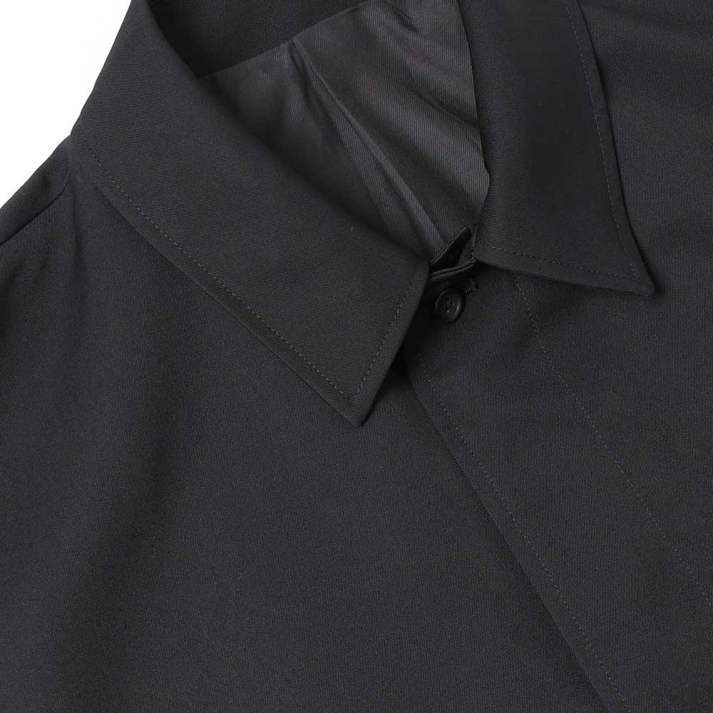 Scale Off Wool Balmacaan Coat