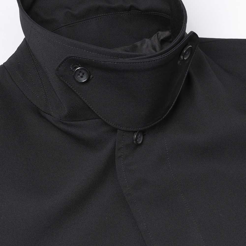 Scale Off Wool Balmacaan Coat