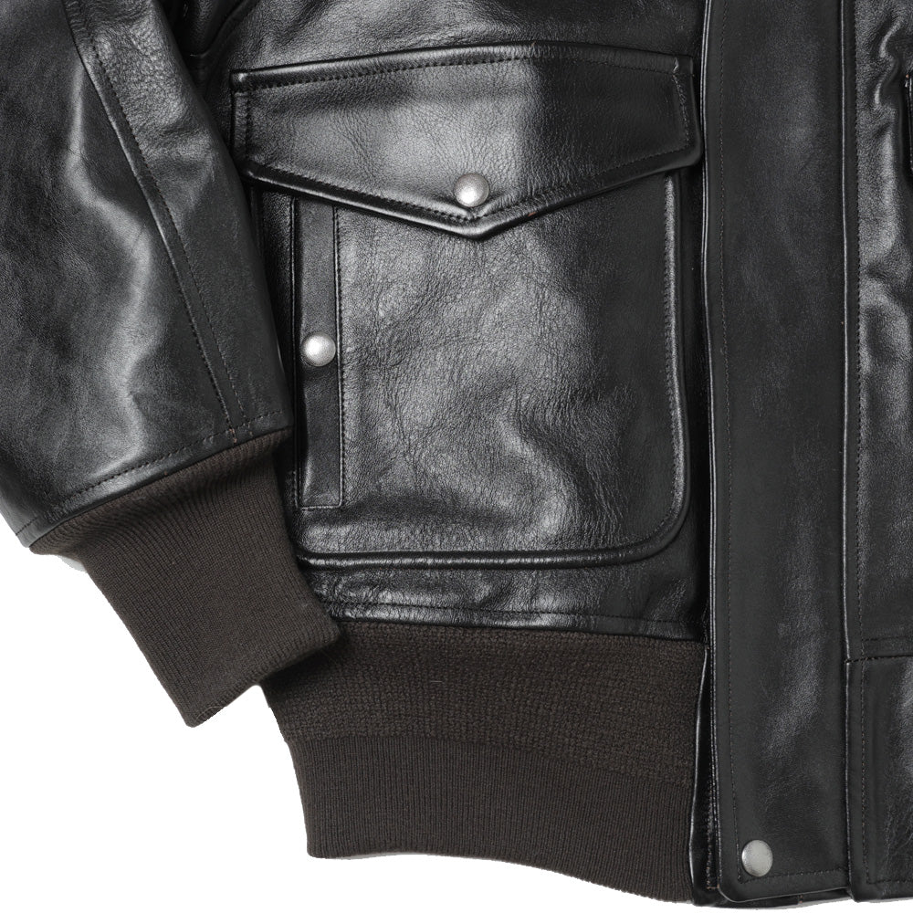 SHRINK LEATHER G-1 JACKET