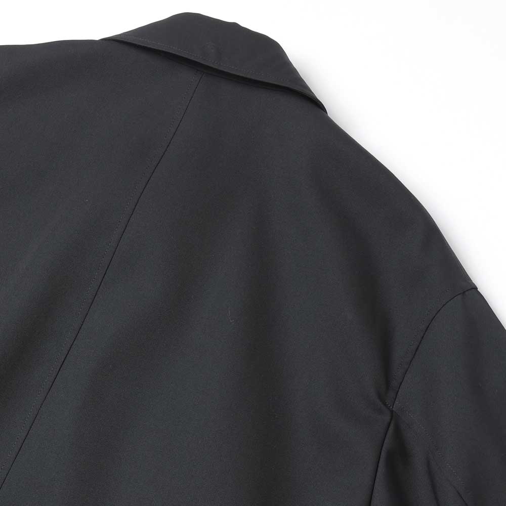 Scale Off Wool Balmacaan Coat
