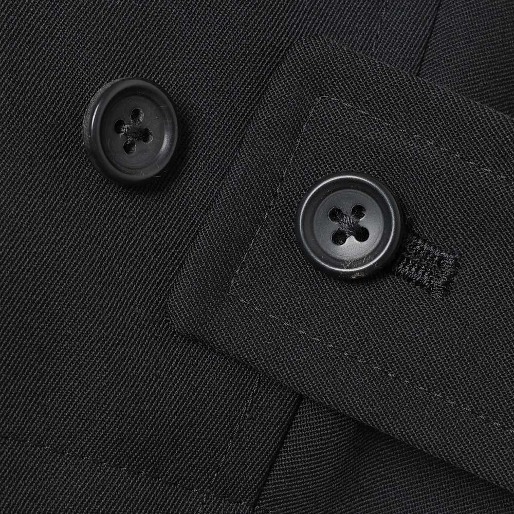Scale Off Wool Balmacaan Coat
