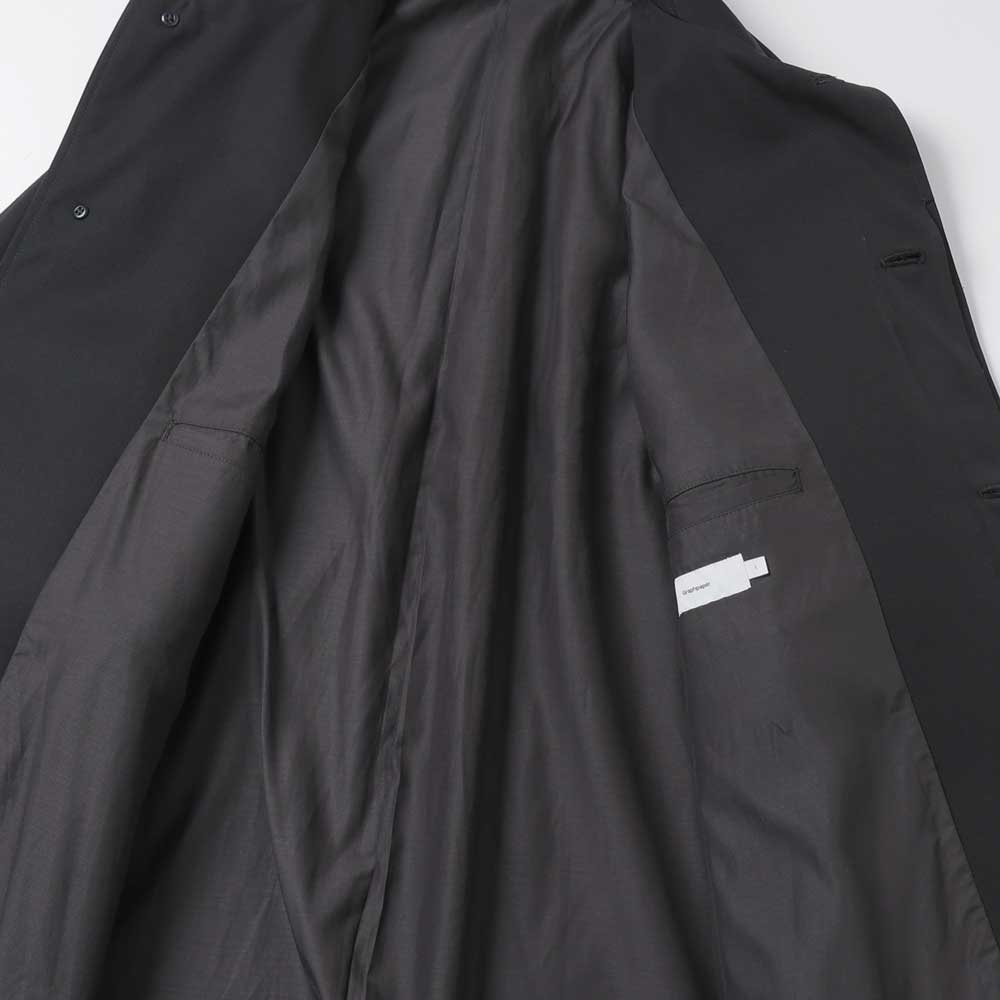 Scale Off Wool Balmacaan Coat