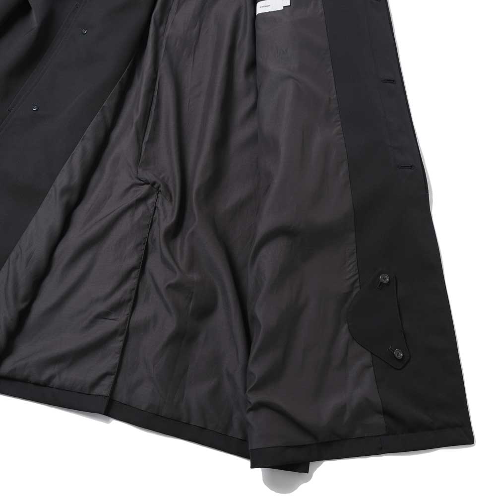 Scale Off Wool Balmacaan Coat