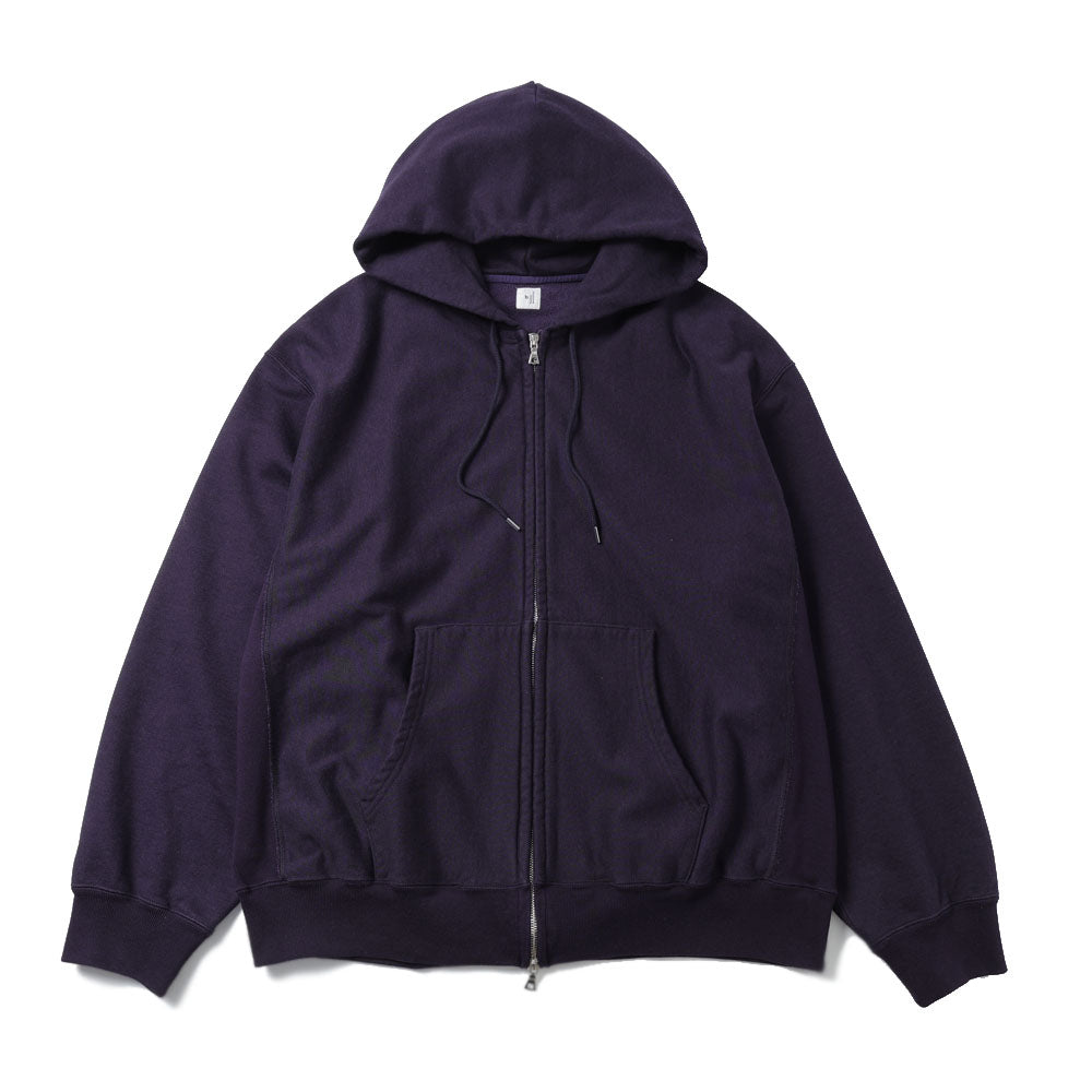 Soft&Hard Sweat Hoodie Zip Wide