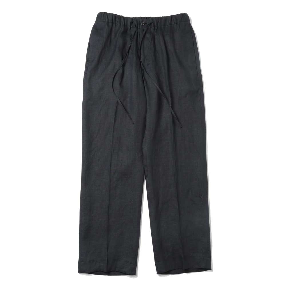 FLAT TAPERED EASY TROUSERS HEMP