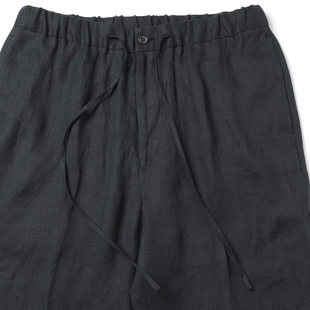 FLAT TAPERED EASY TROUSERS HEMP