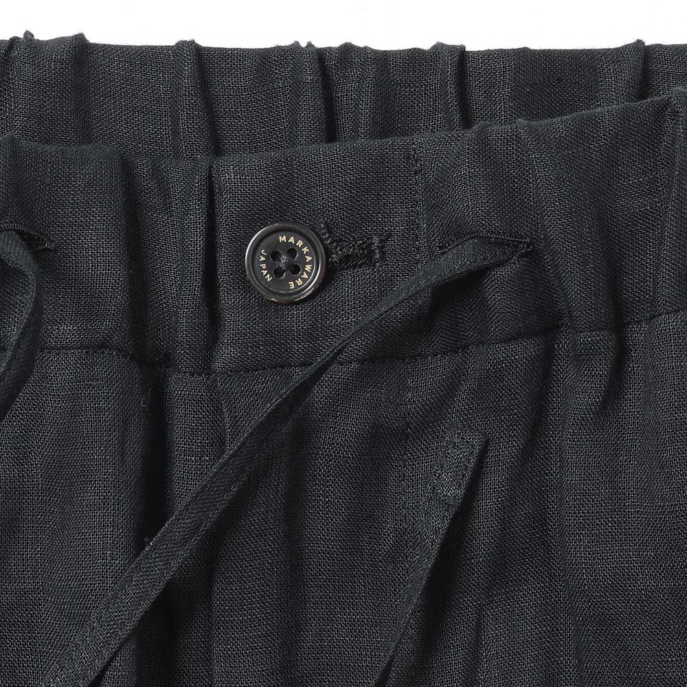 FLAT TAPERED EASY TROUSERS HEMP