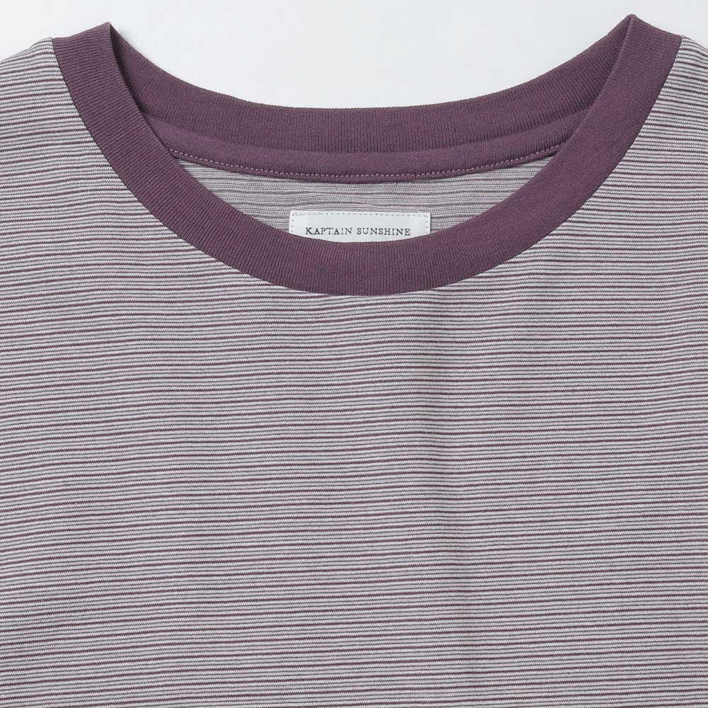 Hard Twisted Stripe Jersey Half-sleeve Tee