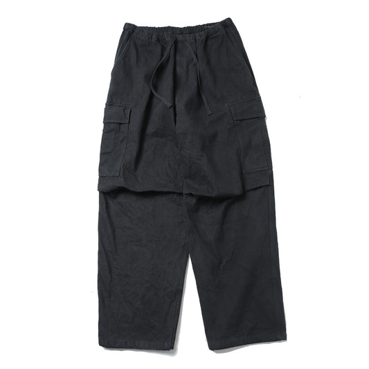 Black Drill 6P Pants