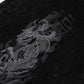 FLOCKED DEINM EMBROIDERED PANTS