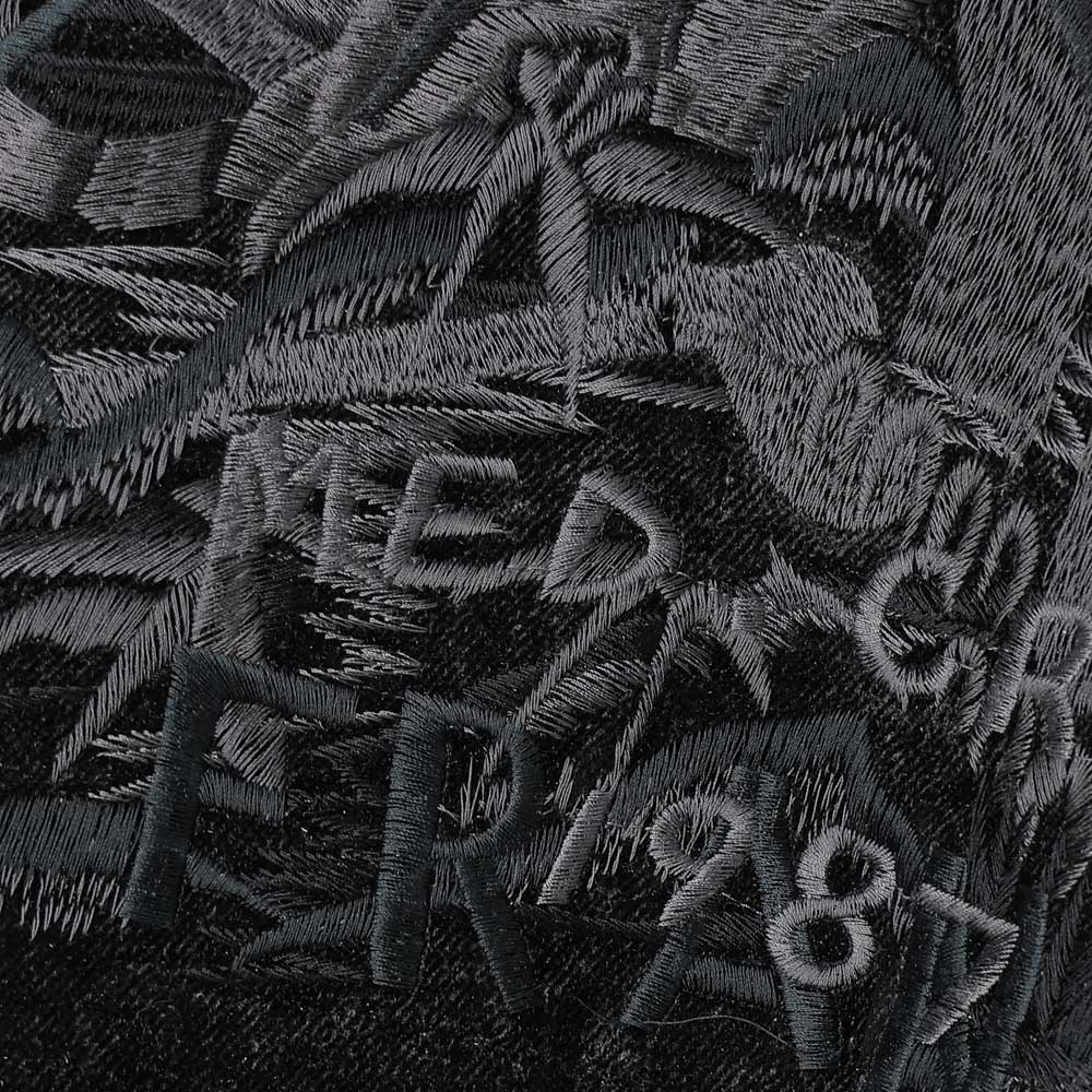 FLOCKED DEINM SOUVENIR JACKET