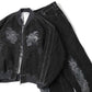 FLOCKED DEINM SOUVENIR JACKET