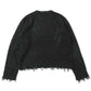 SKELTON SCRATCH KNIT PULLOVER