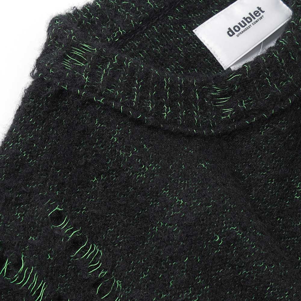 SKELTON SCRATCH KNIT PULLOVER