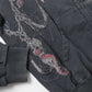 EMBROIDERED CHAIN ZIP-UP HOODIE