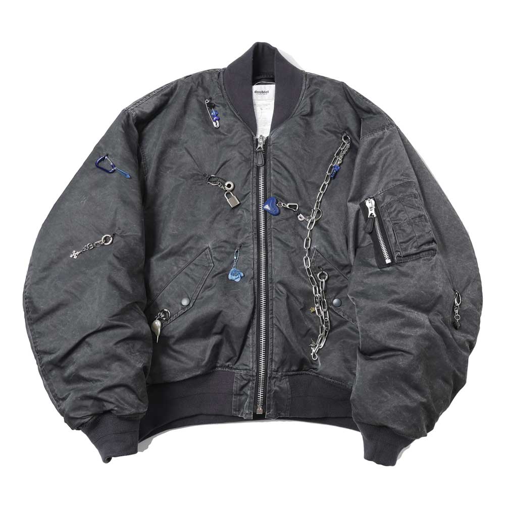 KEY CHAIN DECORATED BOMBER JACKET