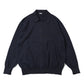 Cotton Knit Polo Collar Cardigan