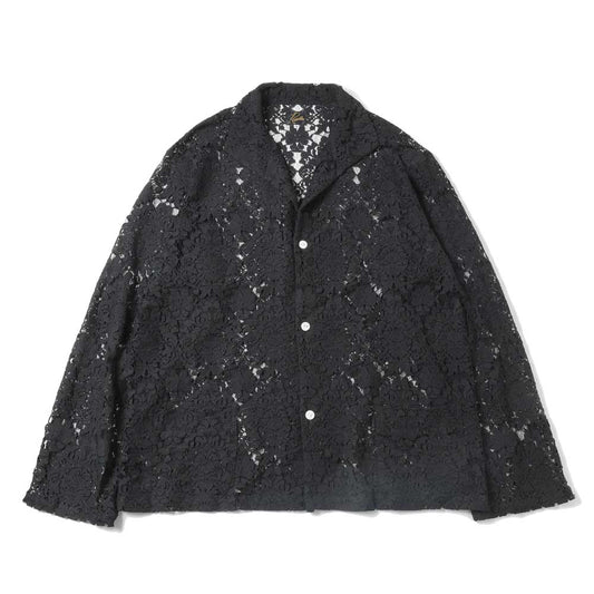 Widespread Collar Shirt - Raschel Lace