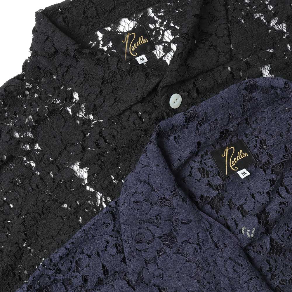 Widespread Collar Shirt - Raschel Lace