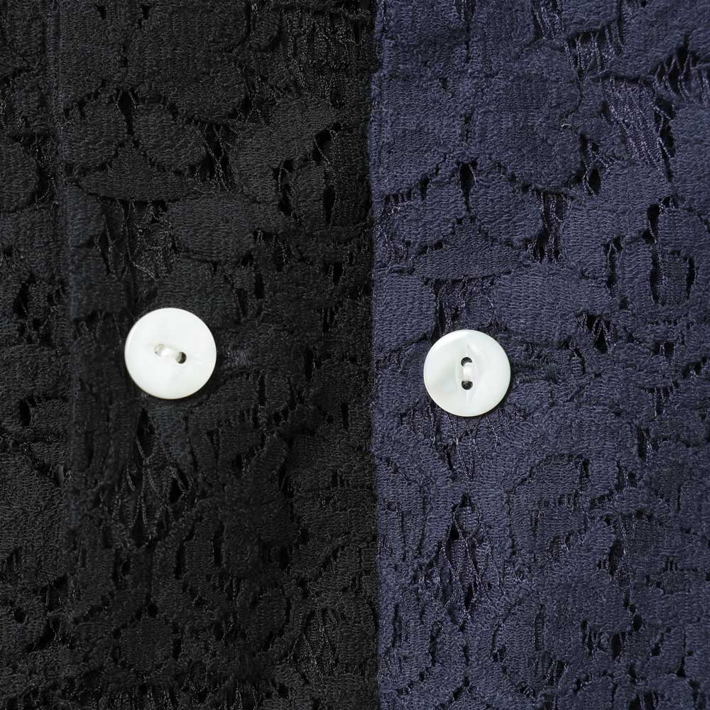 Widespread Collar Shirt - Raschel Lace