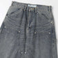 Vintage Washed Painter Denim Wide Pants