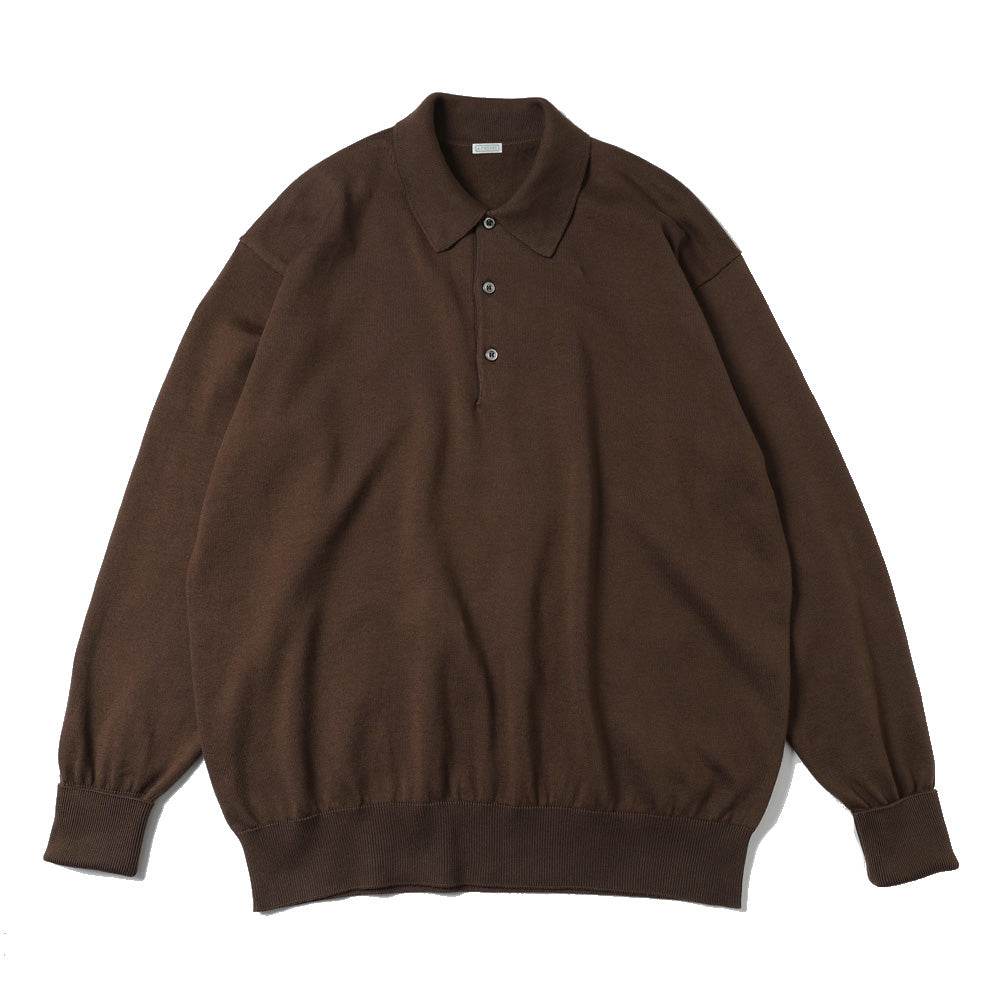 Cotton Knit L/S Polo Shirts