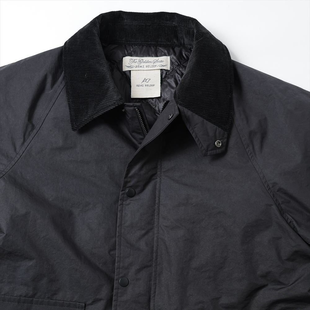 撥水コーティングポリエステルハンティングダウンJKT