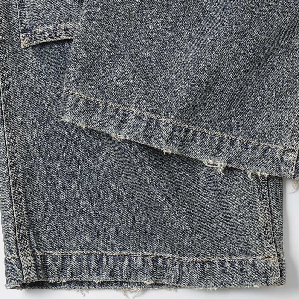 Vintage Washed Painter Denim Wide Pants