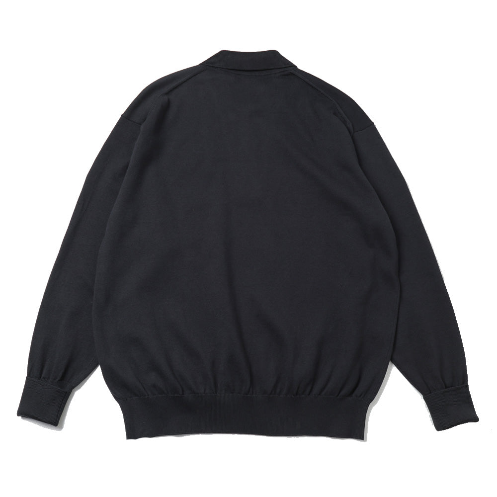 A.PRESSE (ア プレッセ) Cotton Knit L/S Polo Shirts 26SAP-03-03