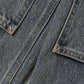 Vintage Washed Painter Denim Wide Pants