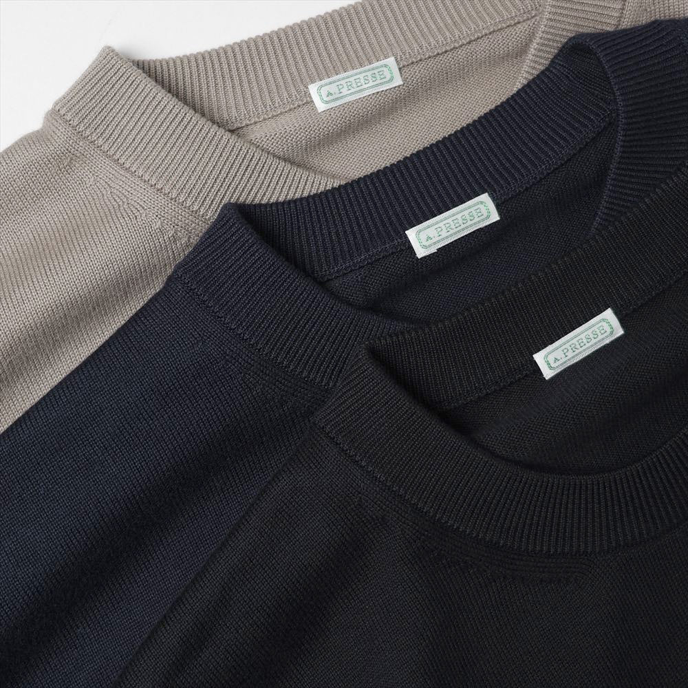 A.PRESSE (ア プレッセ) Cotton knit L/S T-Shirt 26SAP-03-01 (26SAP